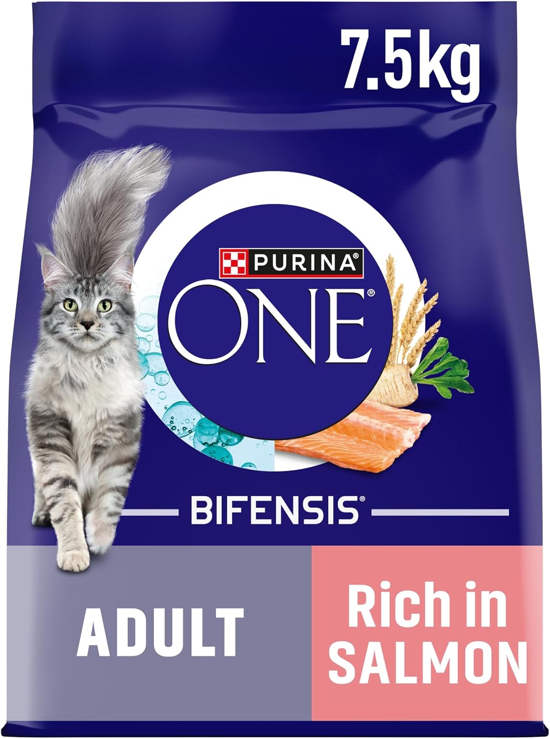 PURINA ONE Bifensis Adult Dry Cat Food Salmon 7.5kg Pack