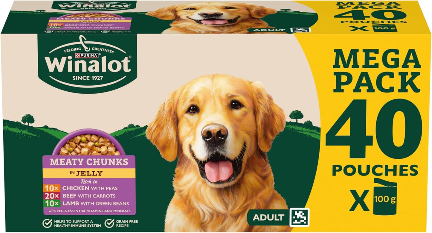 WINALOT Meaty Chunks Adult Wet Dog Food