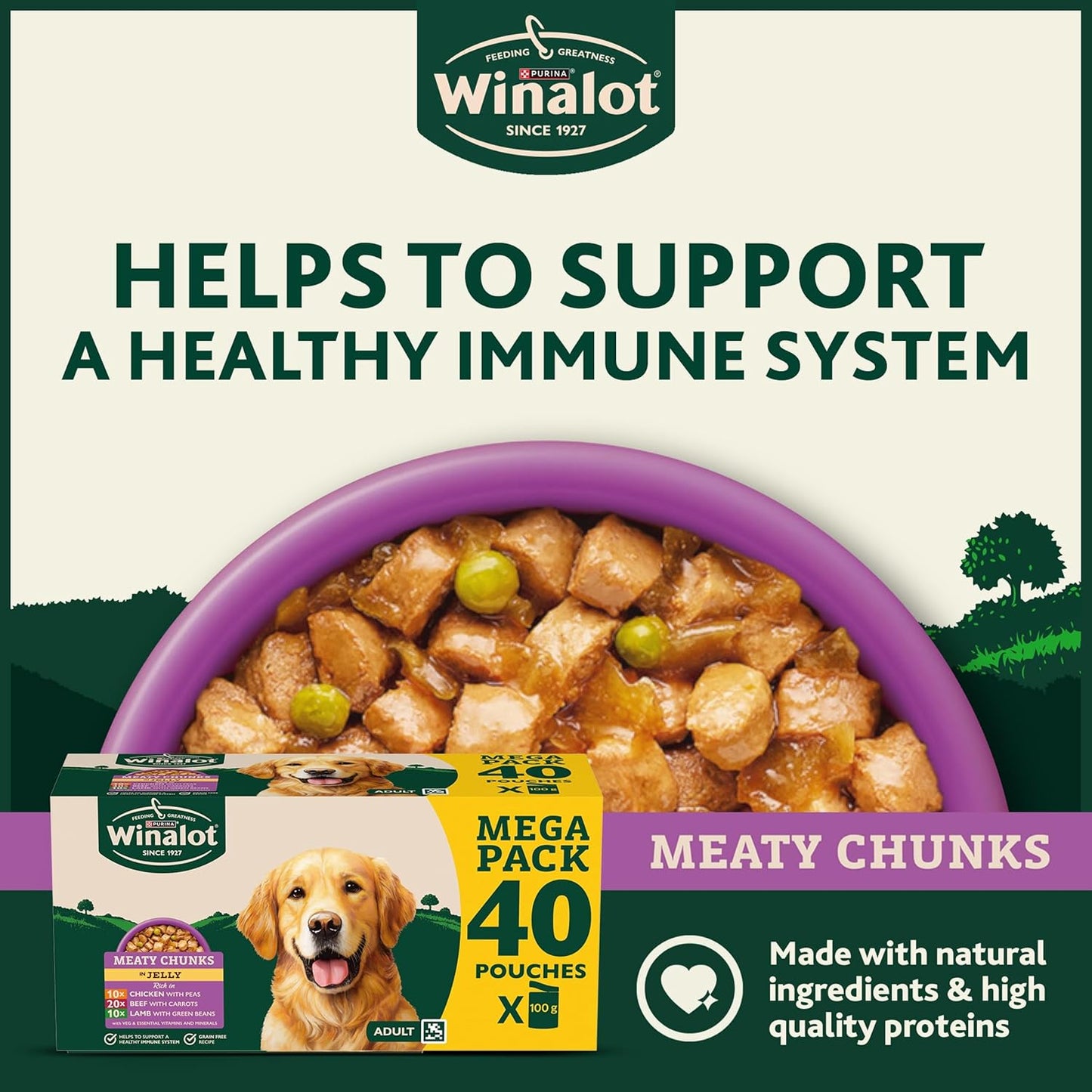 WINALOT Meaty Chunks Adult Wet Dog Food